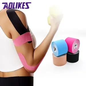 Aolikes 인쇄 5m Precut K 테이프 운동 요법 테이프 운동 선수 방수 근육 스포츠 남녀공용 의료용 접착 하이 퀄리티
