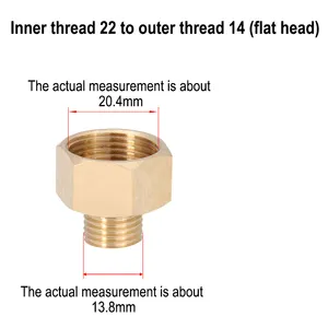 High Pressure Washer Fittings Copper Connector M22 Power Wash Adapters