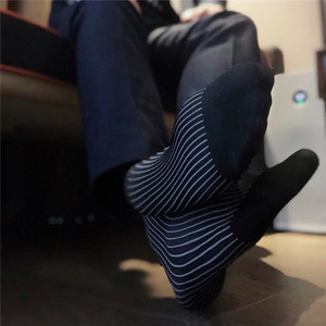 <strong>Men's</strong> <strong>Garters</strong> and Straight Tube Colored Striped Business Formal High Elasticity <strong>Men's</strong> <strong>Socks</strong> Universal Simple High Tube <strong>Socks</strong> - Product Image 2