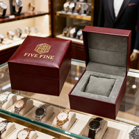 Montre pour homme de marque de luxe, emballage rigide en forme de coquille et boîte de présentation avec options personnalisées