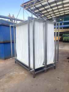 Système de membrane MBR 220V avancé Garantie 1 an Récipient à pression PLC à faible coût de fonctionnement Traitement des eaux usées d'hôtel PVDF - Product Image 2