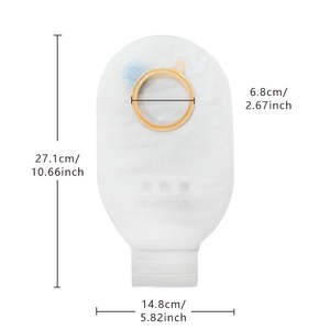 Zodelo Calmlora Serie Zweiteiliger Einweg-Kolostomiebeutel Medizinischer Qualität CE-Zertifiziert Klasse I 15x27cm für Stoma-Pflege - Product Image 6