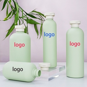 Eco-friendly Green HDPE 200ml 300ml 400ml 500ml Soft Cosmetic Packaging Body Lotion Plastic Squeeze Shampoo Bottle With Pump - Product Image 6