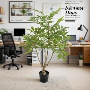 Albero di Gelso Artificiale Jade Horizon con Foglie a Campana, Resistente all'Acqua, Ecologico, Effetto Naturale, Durevole, Piante ad Alta Simulazione - Product Image 3