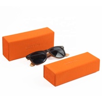 Étui à lunettes multicolore fait à la main Shinetai Logo personnalisé étui à lunettes en cuir Pu étui à lunettes de soleil de haute qualité étui pliable