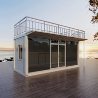 Maisons préfabriquées modernes de luxe en conteneurs, 1 à 4 chambres, étanches, résistantes au vent, portables, pour usage scolaire extérieur, attachables