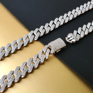 Collier gourmette en moissanite de qualité supérieure, bijoux hip-hop tendance pour hommes et femmes, style soirée - Product Image 2