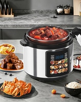 Autocuiseur Électrique Intelligent 5L Multifonctionnel pour la Maison avec Réservation à un Clic – Marmite Tout-en-un pour Mijoter, Cuire à la Vapeur et Braiser