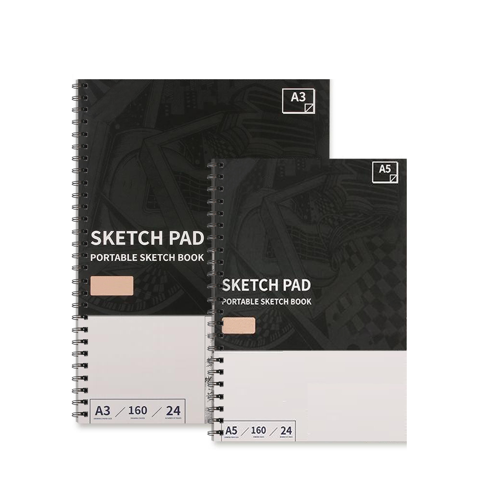 Mamowla Sketchbook A5 Sketch Pad, Spiral Bound Drawing Pad For Kids Adults With Durable