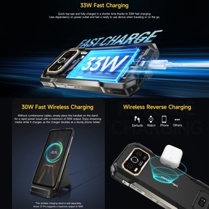 Nouveau téléphone robuste Ulefone Armor 27 Pro de 6,78 pouces, 12 Go + 256 Go, vision nocturne, 10600 mAh, Android 14 MediaTek Dimensity 6300, 5G, NFC - Product Image 6