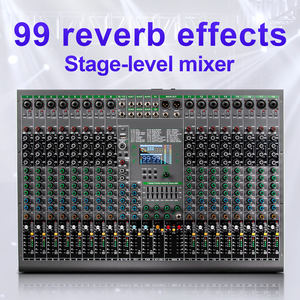 Console de mixage <span class=keywords><strong>audio</strong></span> DSP professionnelle TG18 à 99 effets, 18 canaux, <span class=keywords><strong>interface</strong></span> USB - Product Image 6