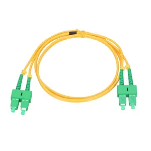 1m sc apc monomodo 9/125 os2 sm duplex 3.0 milímetros duplex fiber patch cord de fibra óptica equipamentos