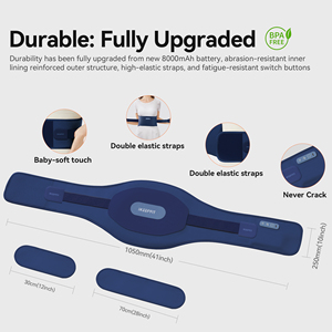 <span class=keywords><strong>Ceinture</strong></span> chauffante <span class=keywords><strong>vibrante</strong></span> pour soulager les douleurs abdominales menstruelles, best-seller 2026 pour femmes - Product Image 6