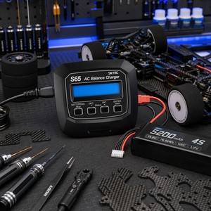 <span class=keywords><strong>Chargeur</strong></span>-dé<span class=keywords><strong>chargeur</strong></span> AC original SKYRC S65 65W 6A pour batteries LiPo LiHV NiMH 2-4S de drones de course FPV RC - Product Image 1