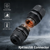 Conector RJ45 Anticorrosión PA66 M16 de Instalación Rápida, Puerto Ethernet para Entornos con Niebla Salina y Cajas de Telecomunicaciones