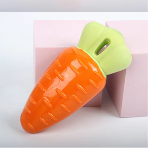 Jouet à mâcher pour chien Pawmino en TPR en forme de carotte, couineur, durable, pour la dentition, pour chiens de petite, moyenne et grande taille - Product Image 5