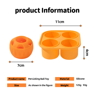 Jouet à mâcher pour chien en caoutchouc naturel, balle interactive pour friandises, jouet interactif pour chien, balle à friandises pour chien - Product Image 4