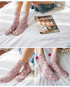 <strong>Fluffy</strong> Cozy Tick Warm Cup Cake <strong>Socks</strong> Indoor Floor <strong>Socks</strong> for <strong>Ladies</strong> Without Box - Product Image 4