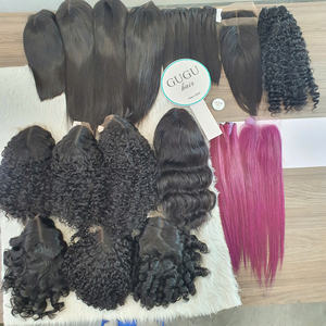 Extensiones de cabello humano virgen Remy vietnamita, superventas de 100%, doble dibujado, trama de encaje HD, hueso recto, estilo ondulado de grado 12A - Product Image 3