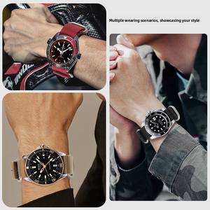 Bracelet de <span class=keywords><strong>montre</strong></span> réglable multicolore en nylon avec boucle ardillon, 18mm 20mm 22mm 24mm, rayé, étanche, accessoires de <span class=keywords><strong>montre</strong></span> pour homme et femme - Product Image 6