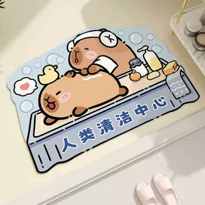 קריקטורה מודרנית kiphala diatom בוץ מחצלת מחצלת ללא החלקה הביתה שימוש סיליקון דלת מחצלת ושטיח שירותים - Product Image 3