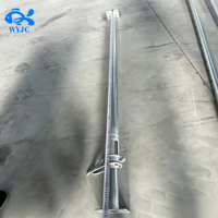 Étai métallique à réglage rapide, réglable en hauteur par broche télescopique, pour coffrage et soutènement, réutilisable pour les travaux de construction en béton