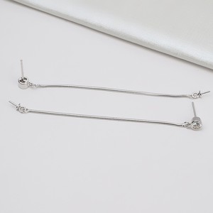 S925 Silver Spoon Earhook Female Long <b>Pearl</b> <b>Earrings</b> Empty Tray for DIY Jewelry Accessories Trendy Semi-Finished <b>Dangle</b> <b>Earrings</b> - Product Image 4