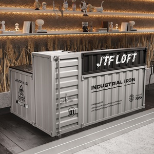 Jotefang, Mostrador de barra de Metal de estilo Industrial personalizado, muebles de recepción para tienda de té de la leche/Cafetería Restaurante hecho a mano - Product Image 1