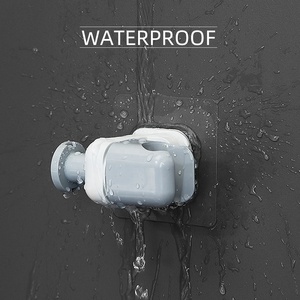 Montaggio a parete nessuna perforazione pasta autoadesivo adesivo a mano titolare soffione doccia con la sfera del bagno asciugamano <span class=keywords><strong>gancio</strong></span> - Product Image 4