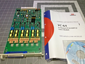 PLC Megaplex-2100 <strong>VC</strong>-6A E&amp;amp;M Voice Module 6-Channel PCM/ADPCM Card <strong>w</strong>/ Manual Warranty Product - Product Image 1