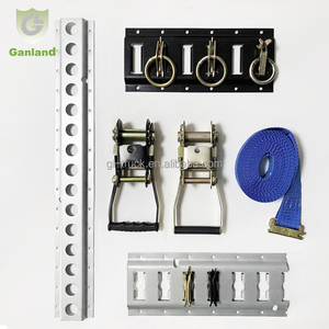 Rail E-Track GL-19115-2 noir thermolaqué, système de fixation de cargaison réglable pour camions, remorques, transport automobile, logistique et déménagement - Product Image 5