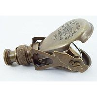 PARIJAT Handicrafts Newly Made Antique London 1917 Spy Glass Pocket Folding Brass Magnifier for Collectibles and Gifts