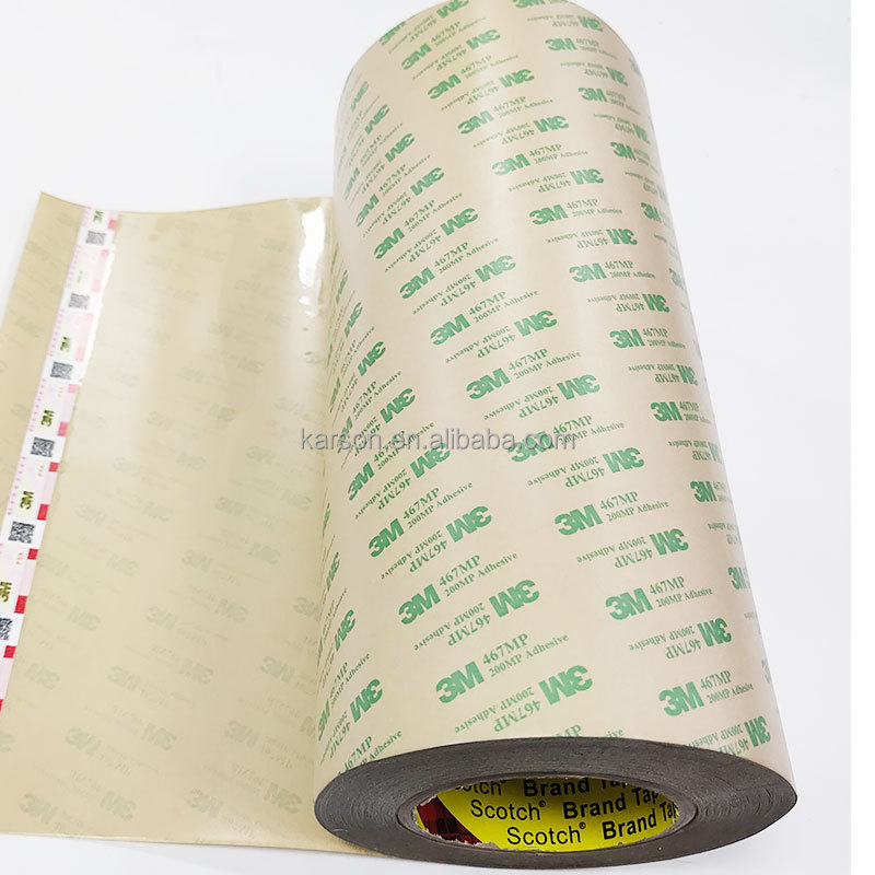 Băng Dính 12Inch X 60Yards 3M 467MP 200MP Băng Dính Trong Suốt 0.05Mm Băng Dính Hai Mặt