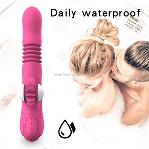 OEM Zunge Vibrierende Dildos Vibratoren für Frauen Teleskop Rotierender <span class=keywords><strong>Vibrator</strong></span> für Frauen Anal Vaginal Klitoris Stimulator Sexspielzeug - Product Image 3