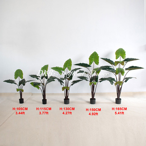 Planta Artificial DKB, Hojas Verdes, Plantas de Interior, Decoración del Hogar, Bonsái Artificial, Planta de Plátano en Maceta de Tela, Plantas Decorativas - Product Image 2
