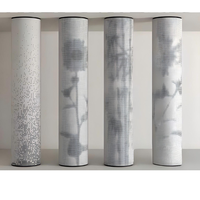 Revêtement de colonne de pilier rond en aluminium décoratif intérieur de nouvelle conception pour les murs rideaux d'hôtel