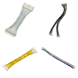 Cabo Flexível FFC AWM 20624 com Condutor de Cobre Estanhado, Conector Adaptador de 0.5-1.0mm para Uso Eletrônico em LCD PCB, 4-60 Pinos - Product Image 1