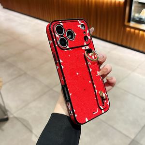 Coque de téléphone antichoc avec protection intégrale de l'appareil photo, vente en gros, étuis pour téléphone portable 17 Pro avec sangle de maintien pour le doigt et béquille - Product Image 2