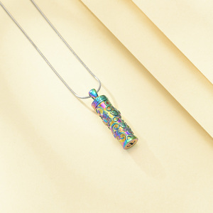 Kadınlar için <span class=keywords><strong>Ashes</strong></span> kolyeler kadınlar için silindirik kelebek külleri kolye anıt kolye kadın erkek sevdiklerinize - Product Image 4