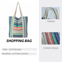 Sac fourre-tout réutilisable avec motif de lettres imprimé de logo personnalisé de qualité et de service professionnel