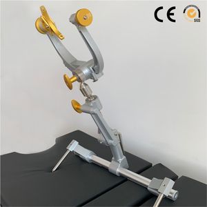 Supporto chirurgico con testa a tre punti in lega di alluminio dorato - Product Image 3