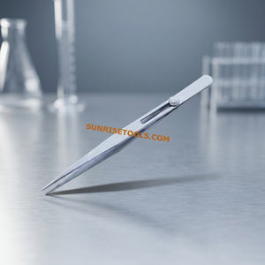 Pince à épiler conique en fer à pointe arrondie 120 mm pour bijoux SUNTOOLS/STIPL - Product Image 5