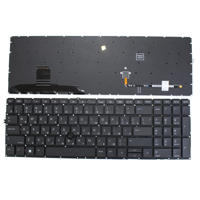 New Backlit Waterproof US Layout Black Keyboard for EliteBook 850 G7 With Pointer Black Replacement Laptop Keyboard
