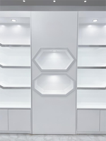 Meubles de présentation modernes pour salons de beauté, supermarchés et hôpitaux – Dimensions et couleurs personnalisables, en bois durable