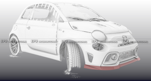 Nuevo Alerón Delantero Tipo EPA para Fiat 500 595 695 Abarth Serie 4 (Modelo S4 EU 2016-2023) - Product Image 2