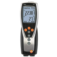 Instrument de mesure de température à 3 canaux Testo 735-1 0560 7351 d'origine allemande avec 4 sondes