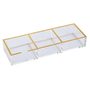 Acrylic dính Lưu ý chủ rõ ràng dính ghi chú lưu trữ 3 Lưới lưu ý pad lưu trữ container giấy <span class=keywords><strong>Clip</strong></span> chủ cho máy tính để bàn tổ chức - Product Image 5