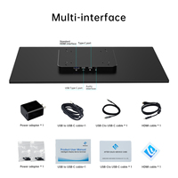 Nuevo Panel Táctil Capacitivo Industrial Android Todo en Uno de 215 Pulgadas, Computadora Inteligente a Prueba de Polvo con Pantalla Integrada, Negra para Negocios