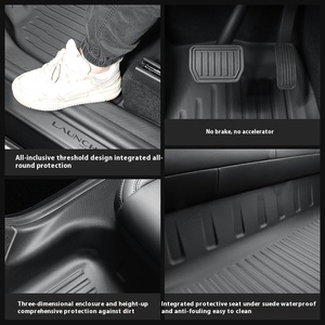 Tappetini per pavimento con soglia laterale in TPE per <span class=keywords><strong>Tesla</strong></span> nuovo modello 3/Y LHD RHD auto tappetini - Product Image 3