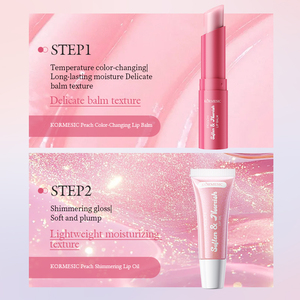 KORMESIC Private Label OEM Organic Korean Fruit Color-Changing <b>Lip</b> Balm Shimmering <b>Lip</b> Oil Soft Plump Moisturizing Fruit <b>Lip</b> Set - Product Image 4